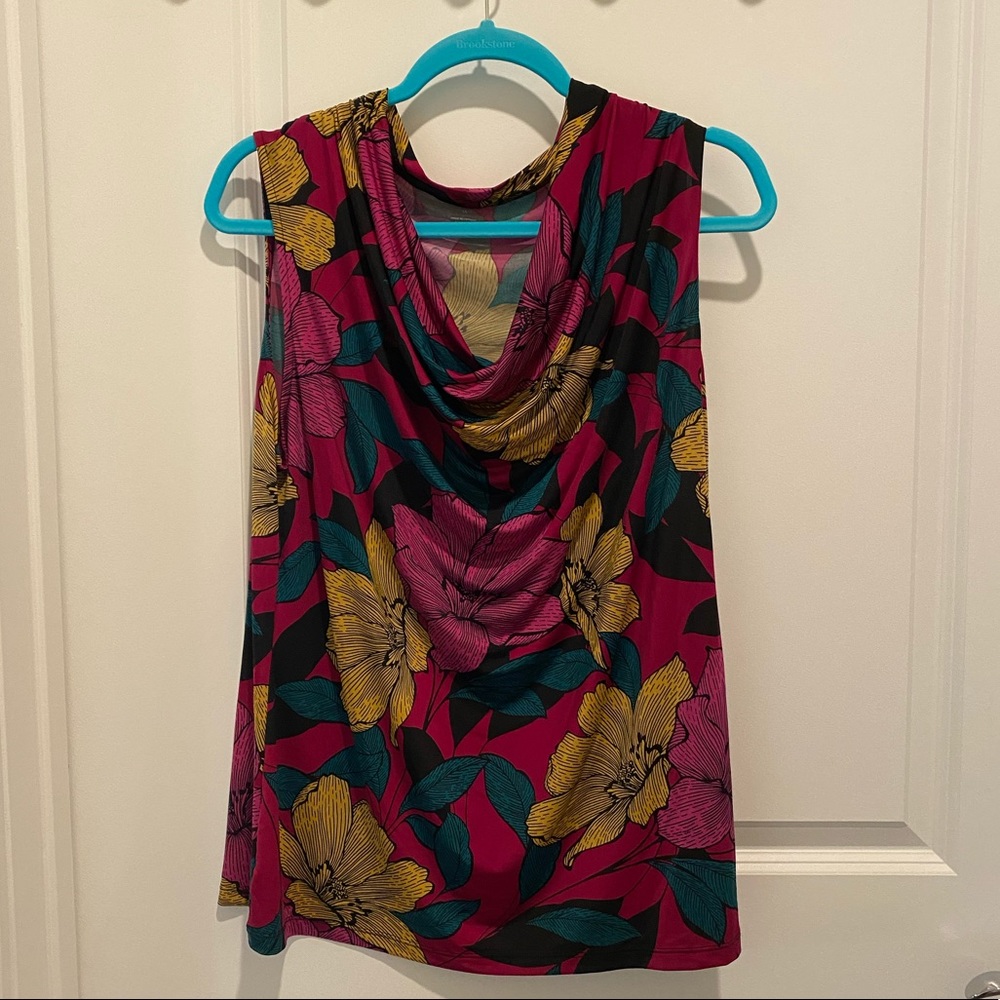 🌸 Worthington XL Sleeveless Floral Women’s Top